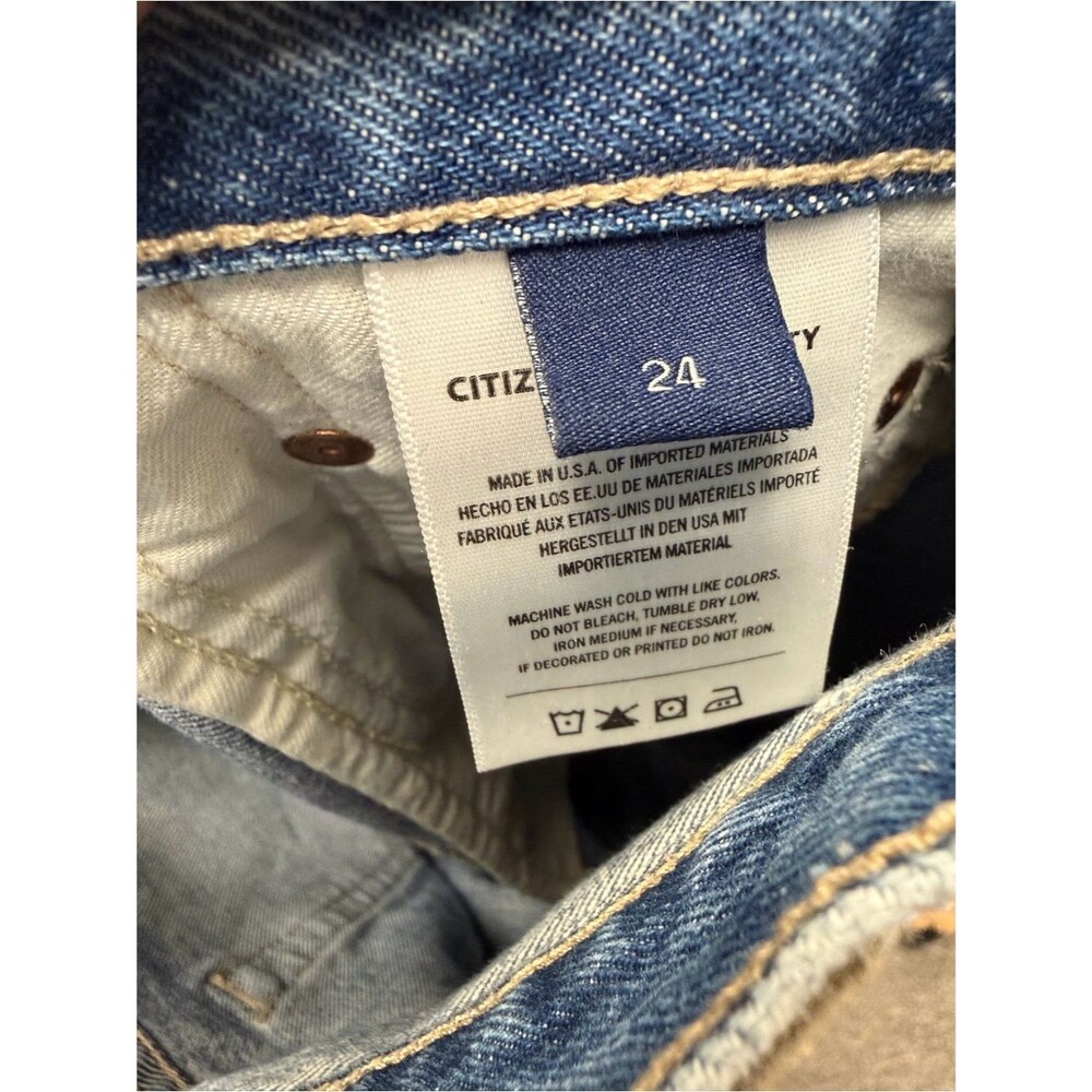 Citizens of Humanity Gaucho Jeans Women’s Size 24 Medium Wash Button Fly Denim - Picture 6 of 7